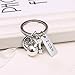 RINHOO FRIENDSHIP Stainless steel Fitness Keychains With Quotes Weight plate Dumbbell Kettlebell Exercise Charms Keyring (I CAN)