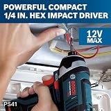 Bosch CLPK22-120 12V Max 2-Tool Combo Kit Drill Impact Driver Batteries Case view 11