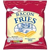 Smiths Bacon Fries - The UK's favourite Bacon Snack - 24 Tasty Bags
