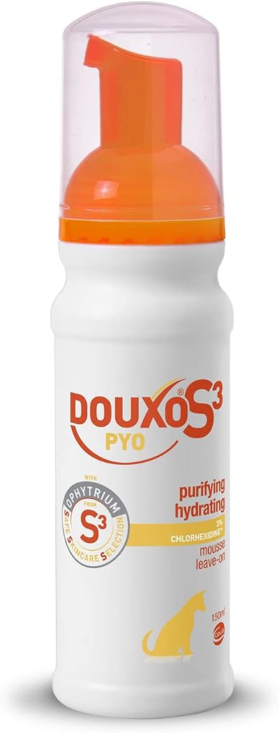 DOUXO S3 PYO Mousse 150ml Waterless Antibacterial & Antiyeast Dog Mousse