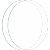 PATIKIL 3.11" Dia LED Lens, 2 Pcs Polished Edge Flashlight Replacement Parts Glass Lens for Light Source Lens Replacement, Transparent