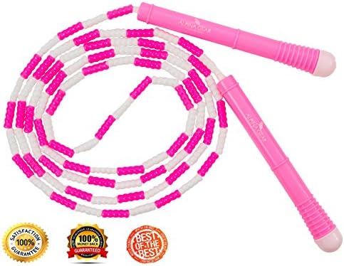SEGMENTED JUMP ROPE 7-FT ALPINA GEAR, Best For Skipping Training, Workout, Fully Adjustable To Fit Kids And Adults, Anti-Slip Handles