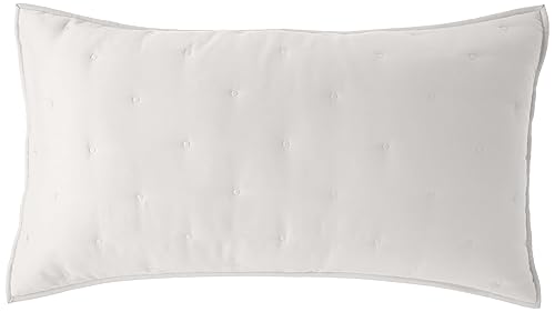 Amazon Aware Recycled Polyester and Cotton Blend Quilt Sham, 36 x 20 x 0.5 in, King, Ivory