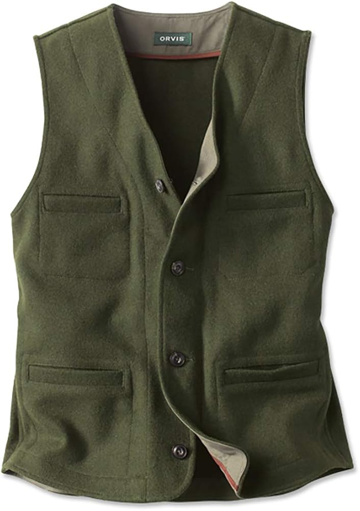 Orvis Men's Trapper Peak Wool Vest at Amazon Men’s Clothing store