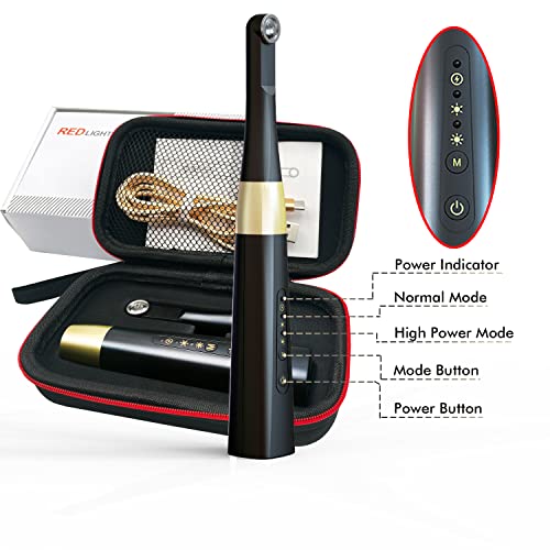 Infrared Red Light Therapy Device, Cold Sore Fever Blister Treatment Healing Pain Relief for Lips Mouth Nose Ear, Handheld Red Light Therapy for Body