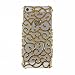 niceeshop(TM) Glod Chrome Electroplating Hollow Pattern Hard Case Cover for iPhone 5 5S