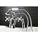 Kingston Brass KS268C Kingston Clawfoot Tub Faucet, 7-Inch Center, Polished Chrome