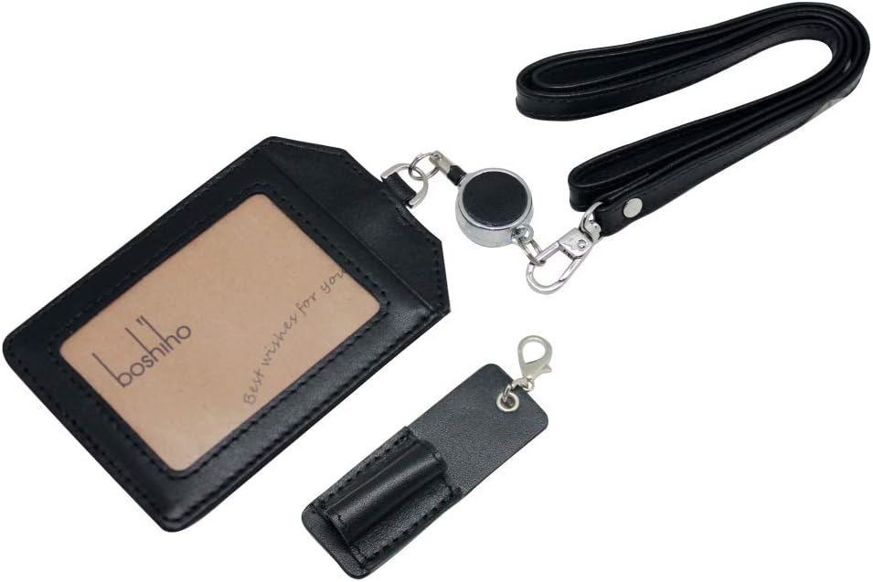 Leather Badge Holder Vertical Style - Image 3