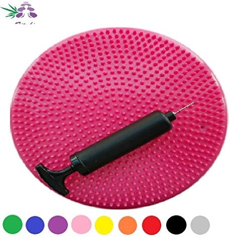 Fitwhiz Air Stability Wobble Cushion with Free Pump, Extra Thick Core Balance Disc, Kids Wiggle Seat, Sensory Cushion for Elementary School Chair (Office & Home & Classroom)