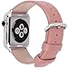 Fullmosa Leather Bands Compatible with Apple Watch 41mm 40mm 38mm 42mm 44mm 45mm 46mm 49mm Women Band Strap for iWatch Ultra 2/Ultra/10/9/8/7/6/5/4/3/2/1/SE2/SE, 42mm 41mm 40mm 38mm Pink