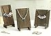 MyGift Rustic Gray Wood Jewelry Tower, Retail Necklace Display Plank, Set of 3