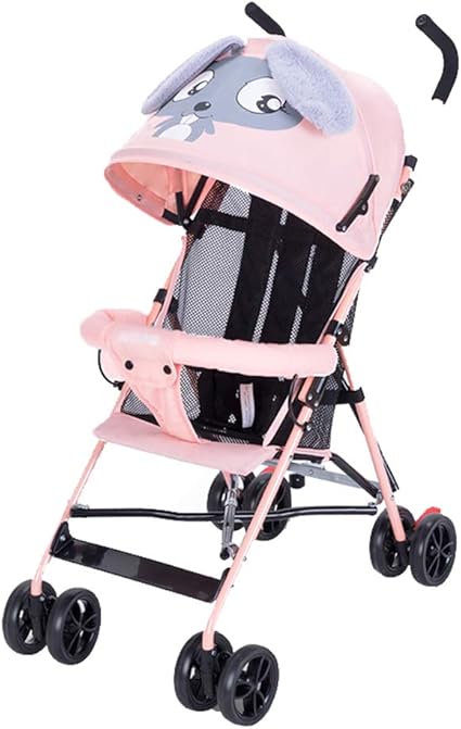 Poussette canne double rose Clearance