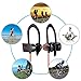 Sports Bluetooth Headphones Wireless, [DR ROCK] IPX7 Waterproof HD Stereo Sweatproof in Ear Earbuds w/Mic for Gym Running Workout 8 Hour Battery Noise Cancelling Headsets for iPhone and Android
