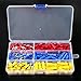 Hilitchi 160pcs Bullet-Famle/Male Insulated Terminals Electrical Wiring Wire Crimp Connectors Set