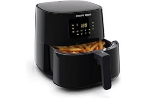 Philips Walita Preta Fritadeira Airfryer Essential XL Digital, 6.2L de capacidade, Garantia internacional de dois anos, 110V, 2000W (RI9270/90)