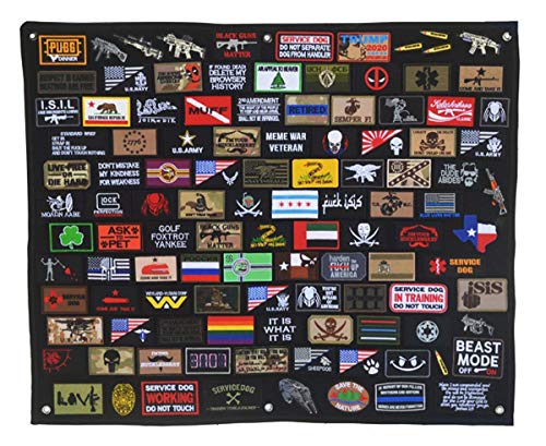Antrix 35x28" Tactical Morale Patch Panel Patch Display Board Patch Holder Patch Display Poster Frame Military Hook and Loop Backing Wall Patches Board Panel
