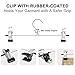 moopok 20 Pack Pants Hangers Skirt Hangers with Clips Metal Trouser Clip Hangers for Space Saving, Ultra Thin Rust Resistant Hangers for Skirts, Pants, Slacks, Jeans, and More