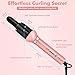 Hair Curling Iron - Professional Automatic Hair Curler Wand Instant Heat Curling Iron Hair Waver Automatic Roller 360 Rotating Roller with 3 Adjustable Temperature for Woman & Lady & Girls (Pink)