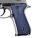 EXEL G10 Grips for Beretta 92/96, Super Slim Full Size, Wave Texture, Cool Hand Brand, Gun Grips Screws Included, Blue/Black