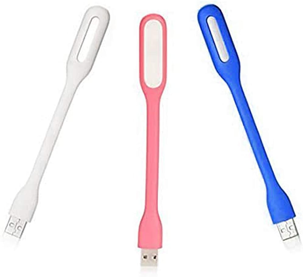 [3-Pack] ALED Mini USB LED Light Lamp 180 Degree Adjustable Portable Flexible for powerbank PC Laptop Notebook Computer keyboard,perfect for Night Working & Book Reading, 10,000 hours working life