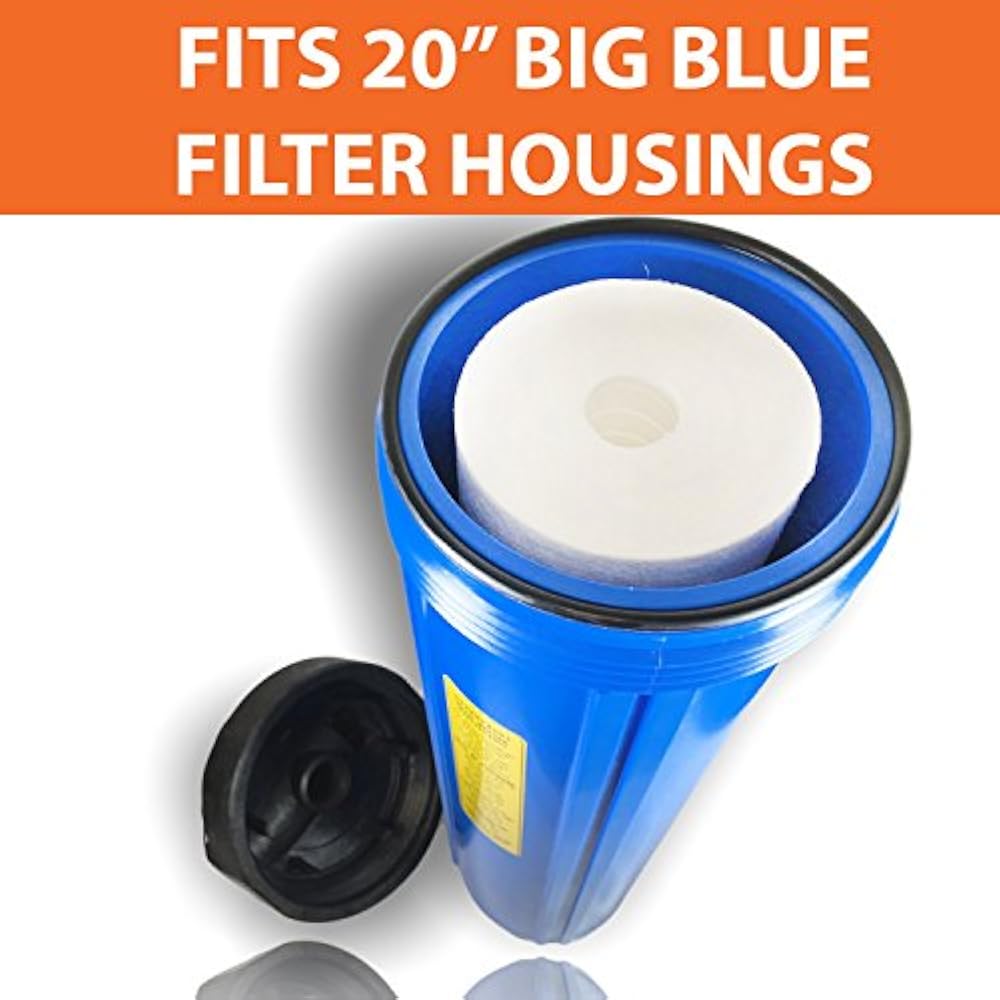 Aquaboon 1 Micron 20" Big Blue Sediment Water Filter Replacement