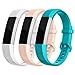 UMTELE For Fitbit Alta Bands, Soft Replacement Wristband with Metal Buckle Clasp for Fitbit Alta Smart Fitness Tracker