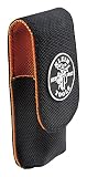 Klein Tools 5248 Tradesman Pro Knife Holder with Metal Clip and Magnetic Flap, Made of 1680d Ballistic Weave Material