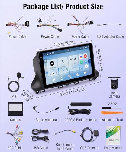 4+128G Android Autoradio pour Peugeot Expert/Citroën Jumpy/Toyota Proace 2016-2024 /Opel Vivaro 2019-2024 /Fiat Scudo 2022-2024 Sans Fil Carplay Android Auto 10" Incell Écran GPS WiFi Bluetooth FM/RDS