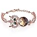 Menton Ezil Twinkle Love Women Bangle Bracelet White Gold Plated Crystal Bracelets
