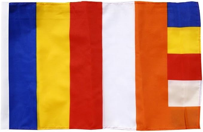 Flaggenfritze Flagge/Fahne Buddhismus + gratis Sticker: Amazon.de: Garten