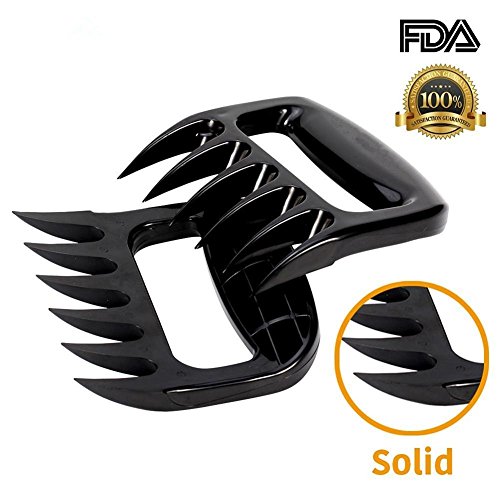 Best Quality Pulled Pork Shredder Claws - STRONGEST BBQ MEAT FORKS - Shredding Handling & Carving Food - Claw Handler Set For Pulling Brisket From Grill Smoker Or Slow Cooker - Meat Claws