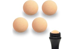 NGUP Oil Control On The Go Ball Fit REVLON Oil-absorbing Volcanic Face Roller Ball Compatible Fit REVLON oil absorbing roller Oil Blotting Tool Stone (21.5mm Diameter 4 PCS Not Include Holder)