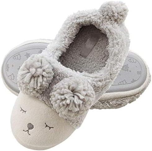 Women's Cute Animal House Shoes:Fuzzy 