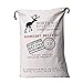 KEFAN 3 Pack Santa Sack Christmas Bag, Canvas Cotton Bag for Gifts Wrapping with Drawstrings Large Size 27.5