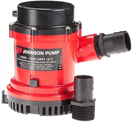 Johnson Pump 1600 Gph Bilge Pump 1 1 8 Hose 12 Volts