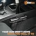 Gun Magnet Mount for Firearms - Car and Truck Accessories for Men - Magnetic Holster for Handgun, Rifles, Pistols, Shotguns, Gun Safe - Rubber Protection - Screws and Tape Included Bonus 2 Stickers