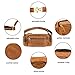 Jack&Chris Leather Fanny Pack Hip Bum Waist Pack Bag for Men&Women, 1804-7