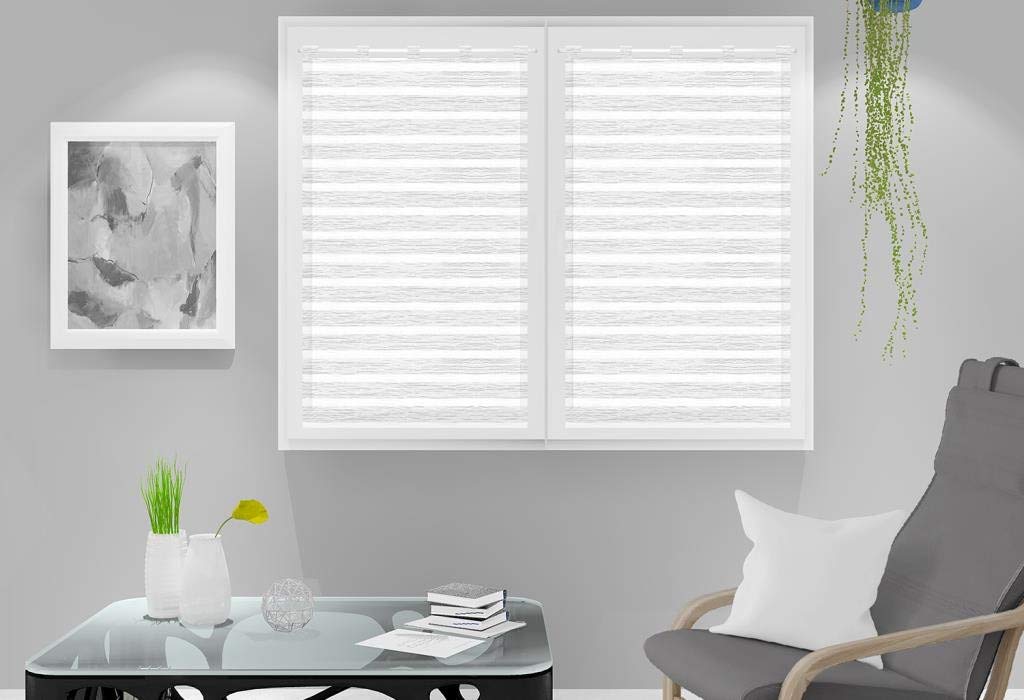 Soleil d'ocre Louis Half-Curtain Polyester, White, 60 x 120 cm — image 1