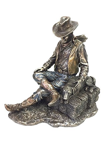 Photo 1 of Cowboy and Dog Napping Statue Sculpture
