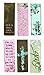 Christian Art Gifts Magnetic Scripture Bookmark Set for Women & Girls with Bible Verse: Grace - Vintage Floral Themed Inspirational Magnetic Pagemarkers Set of 6 for Bibles and Books, Size 2.3” x 0.8”