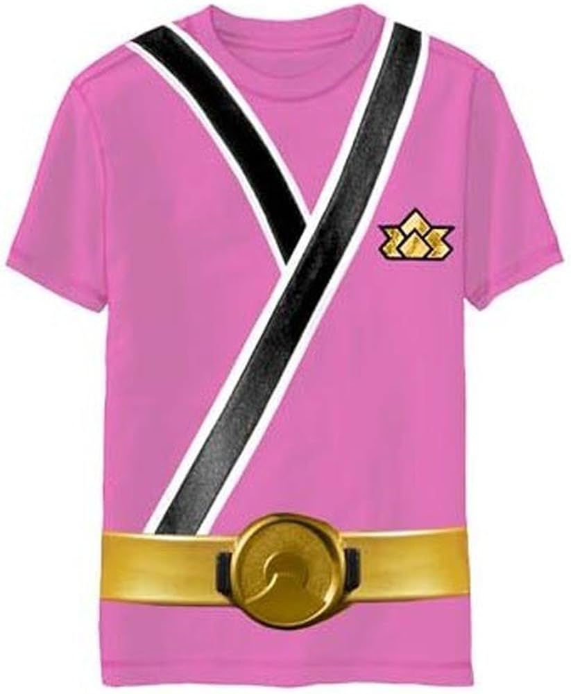 Power Rangers Samurai Ranger Pink Uniform Monster Toddler T-Shirt (Toddler Small 4T): Clothing
