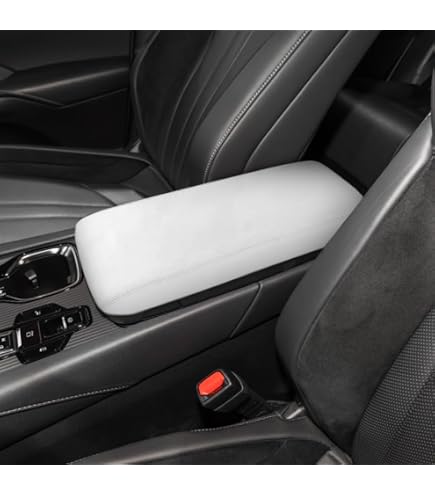 thumbnail image 2 of Kar Designers Center Console Armrest Cover For 2016-2020 Lexus RX350 – Black W/ Gray Stitch (Vinyl/Synthetic Leather) 2 of 5
