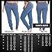 [E308P-HD-M] Coco-Limon Womens Jogger, Fleece, Rib Trimming, Side Pockets, Denim, Medium