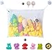 Bath Toy Organizer Comes with 5 Bath Toys and 2 Extra Strong Suction Cups for Baby Boys & Baby Girls. Bath Toy Net Holder, a Perfect Gift for a Baby Shower. Large White Net 18