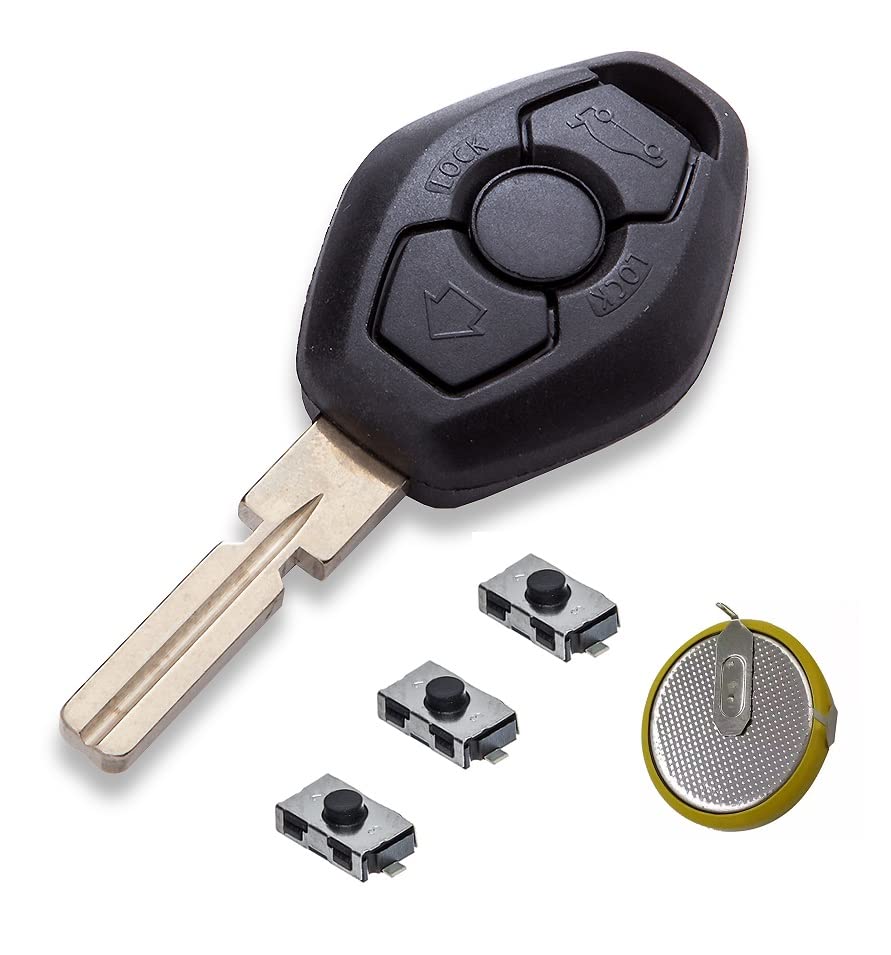 Automobile Locksmith Repair Kit - for BMW 3 button remote key with HU58 blade