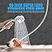 Handheld Shower Head, Wassern High Pressure 9 Setting 74 Jets Intake Air Rainfull Massage Water Saving Button 80'' Stainless Steel Hose Angle Adjustable Bracket 3.5'' Chrome-Charity:Water-