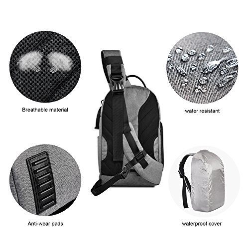 Zecti-Sling-Camera-Bag-for-DSLR-Camera-Canon-Nikon-Sony-Pentax-Olympus-and-etc-Gray
