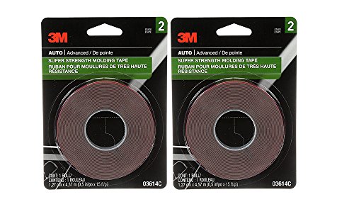 3M 03614 Scotch-Mount 1/2 x 15' Molding Tape (2 Pack)