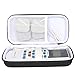 co2crea Hard Travel Case for HealthmateForever YK15AB TENS Unit Electronic Pulse Massager Tennis Elbow (Size S - White Lining)