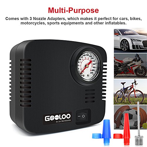 4 GOOLOO+12V+Portable+Air+Compressor
